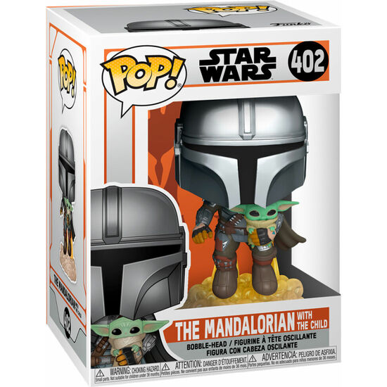 FIGURA POP STAR WARS THE MANDALORIAN MANDO FLYING WITH JET PACK image 2