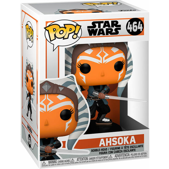 FIGURA POP STAR WARS MANDALORIAN AHSOKA WITH SABERS image 1