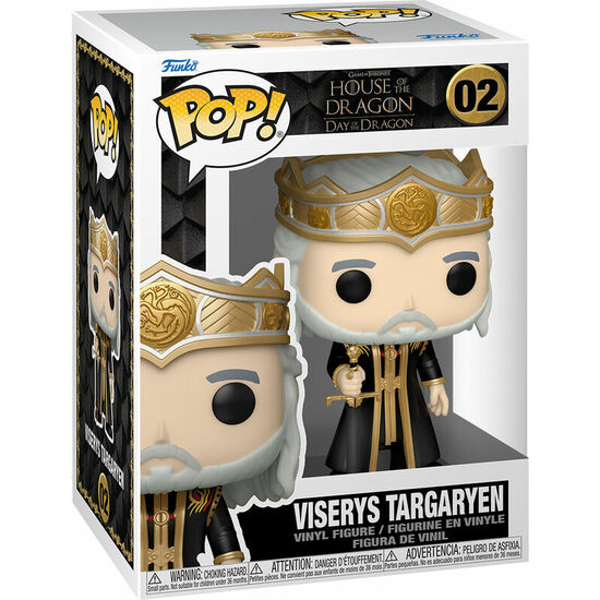 FIGURA POP JUEGO DE TRONOS LA CASA DEL DRAGON VISERYS TARGARYEN image 0