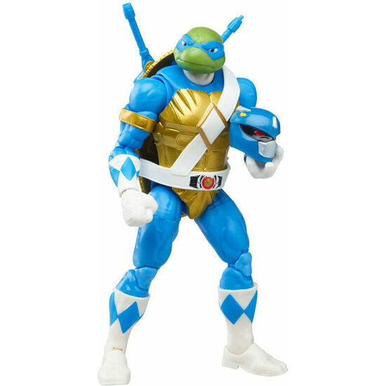 BLISTER FIGURAS DONATELLO + LEONARDO POWER TORTUGAS NINJA RANGERS 15CM image 2