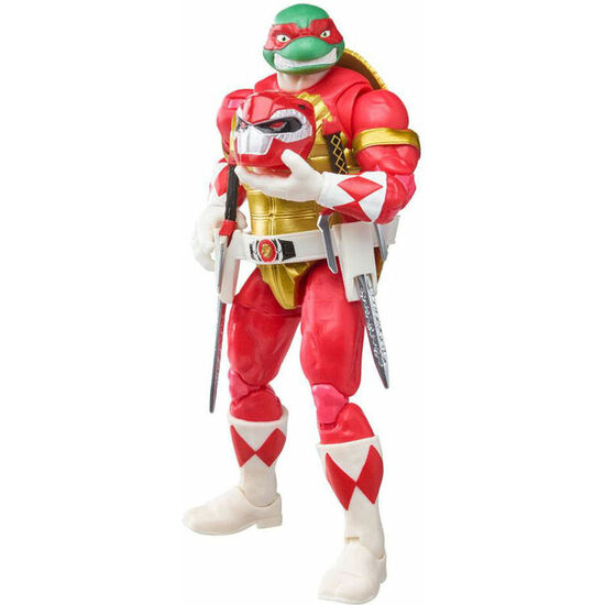 BLISTER FIGURAS RAPHAEL + FOOT SOLDIER TOMMY TORTUGAS NINJA POWER RANGERS 15CM image 1