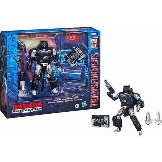 SET 2 FIGURAS COVERT AGENT RAVAGE + DECEPTICON FOREVER RAVAGE WAR FROM CYBERTRON TRANSFORMERS 15CM image 0