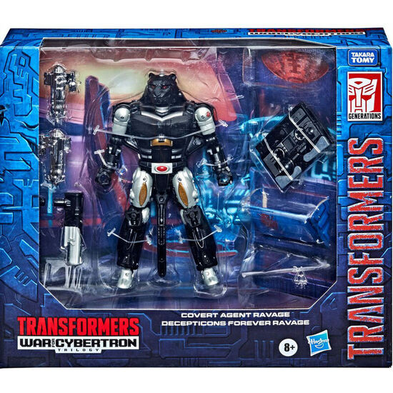 SET 2 FIGURAS COVERT AGENT RAVAGE + DECEPTICON FOREVER RAVAGE WAR FROM CYBERTRON TRANSFORMERS 15CM image 3