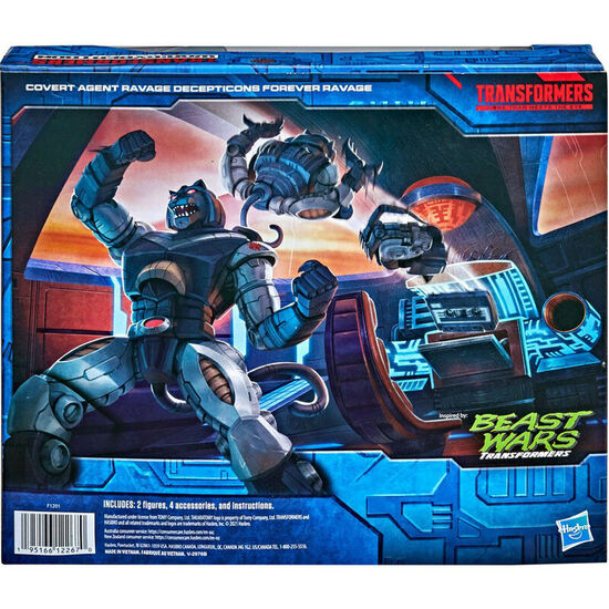 SET 2 FIGURAS COVERT AGENT RAVAGE + DECEPTICON FOREVER RAVAGE WAR FROM CYBERTRON TRANSFORMERS 15CM image 4