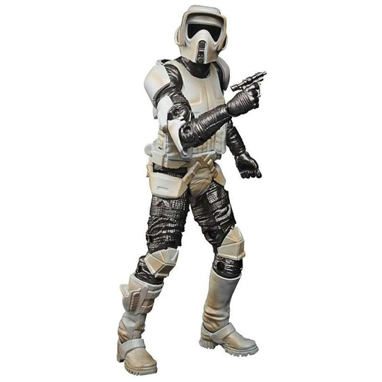 FIGURA SCOUT TROOPER CARBONIZED BLACK SERIES STAR WARS 15CM image 1