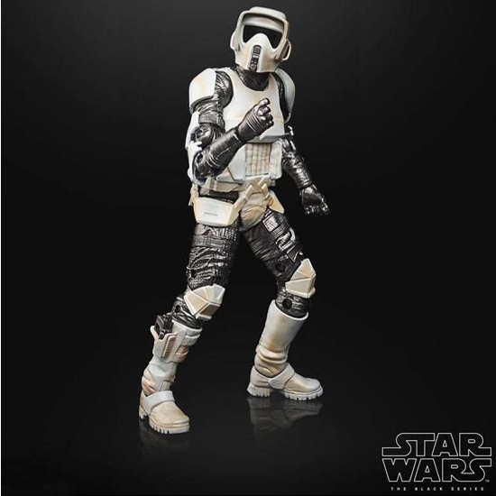 FIGURA SCOUT TROOPER CARBONIZED BLACK SERIES STAR WARS 15CM image 3