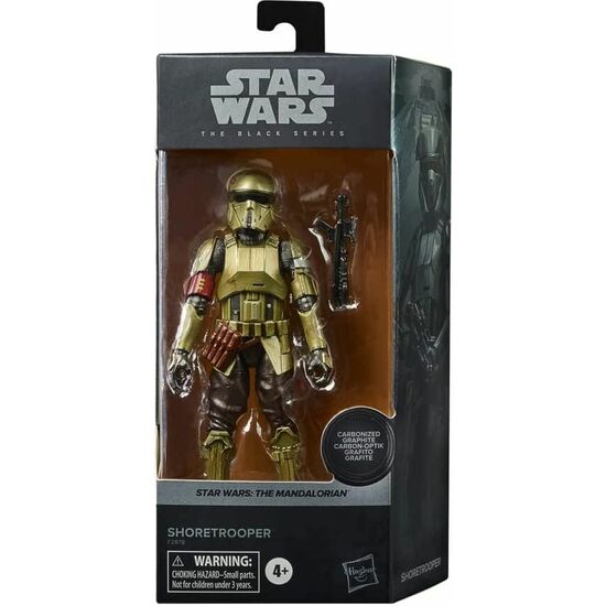 FIGURA SHORETROOPER CARBONIZED BLACK SERIES STAR WARS 15CM image 0