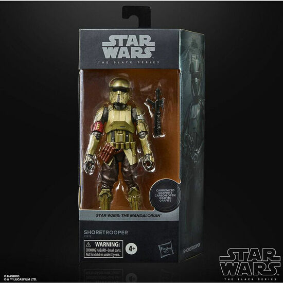 FIGURA SHORETROOPER CARBONIZED BLACK SERIES STAR WARS 15CM image 1