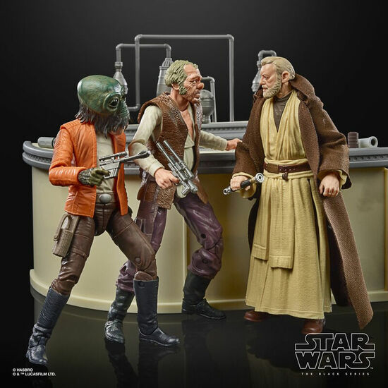SET FIGURAS THE POWER OF THE FORCE CANTINA SHOWDOWN BLACK SERIES STAR WARS 15CM image 2
