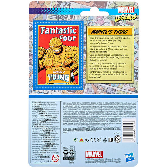 FIGURA THE THING MARVEL RETRO COLLECTION 9CM image 3