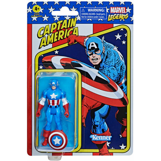 FIGURA RETRO CAPITAN AMERICA MARVEL 9,5CM image 3