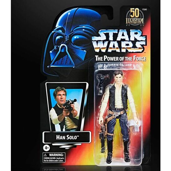 FIGURA HAN SOLO THE POWER OF THE FORCE STAR WARS 15CM image 0