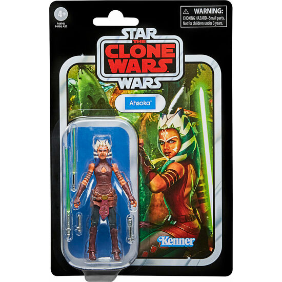 FIGURA AHSOKA TANO THE CLONE WARS STAR WARS VINTAGE COLLECTION 9,5CM image 0