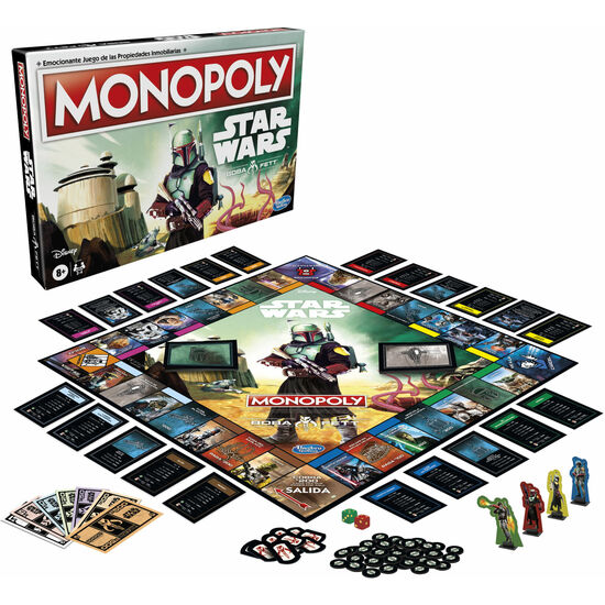 JUEGO MONOPOLY BOBA FETT STAR WARS ESPAÑOL image 0