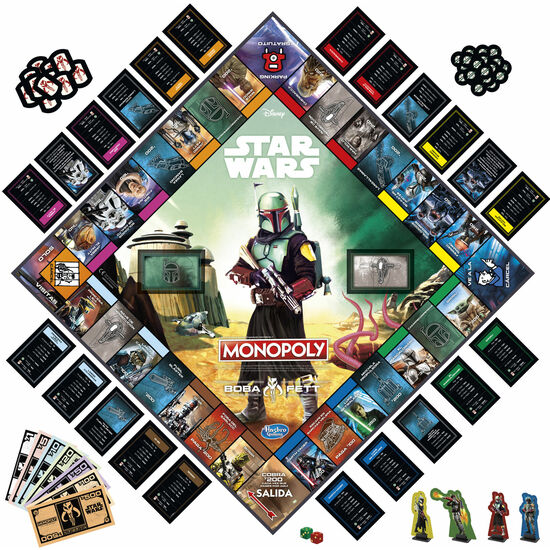 JUEGO MONOPOLY BOBA FETT STAR WARS ESPAÑOL image 2