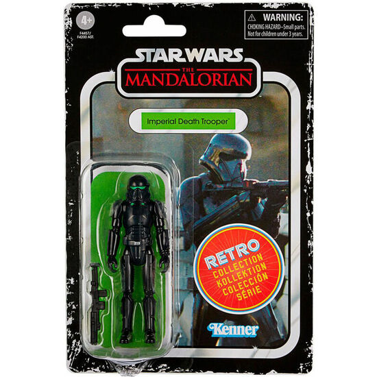 FIGURA IMPERIAL DEATH TROOPER RETRO COLLECTION THE MANDALORIAN STAR WARS 9,5CM image 0