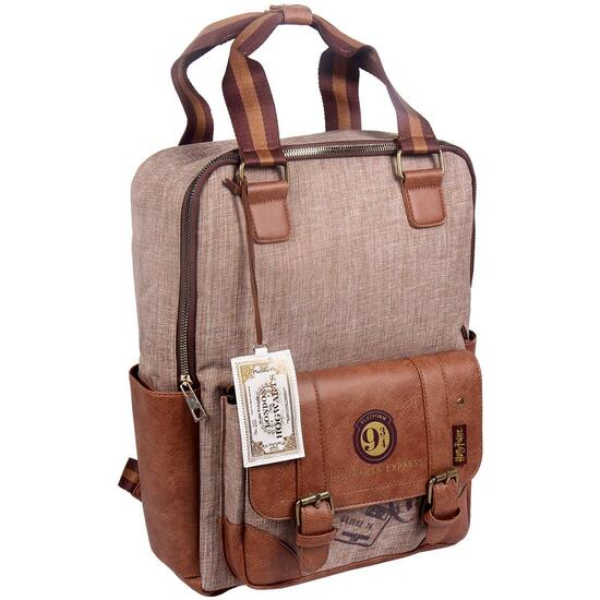 MOCHILA CASUAL MODA HARRY POTTER BROWN image 0