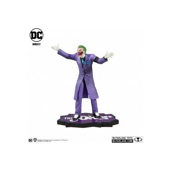 ESTATUA THE JOKER - THE JOKER PURPLE CRAZE DC COMICS 18CM image 0