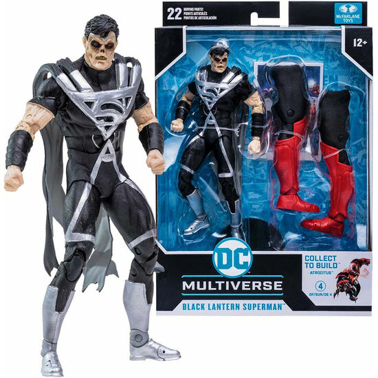 FIGURA BLACK LANTERN SUPERMAN MULTIVERSE DC COMICS 17CM image 0