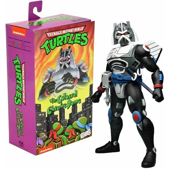 FIGURA ULTIMATE CHROME DOME TORTUGAS NINJA 25CM image 0