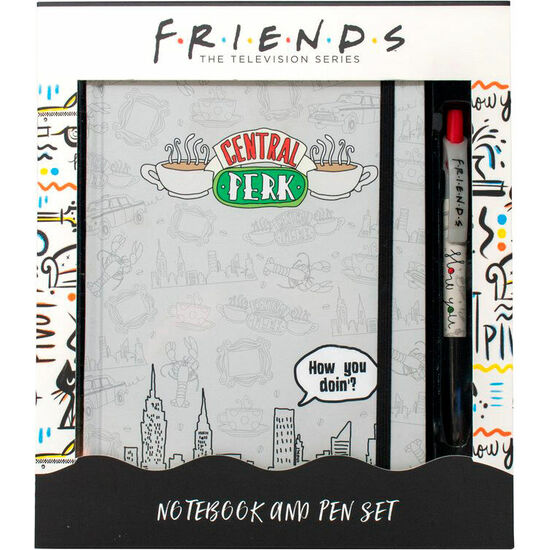 SET CUADERNO A5 + BOLIGRAFO CENTRAL PERK FRIENDS image 0