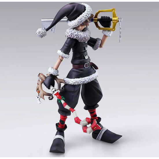 FIGURA SORA CHRISTMAS TOWN VER. KINGDOM HEARTS II BRING ARTS DISNEY 15CM image 0