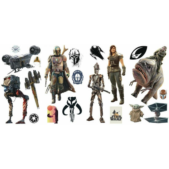 VINILO DECORATIVO THE MANDALORIAN STAR WARS image 0