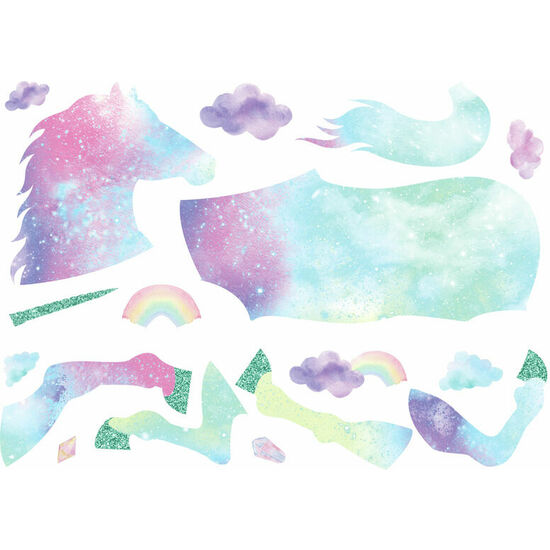 VINILO DECORATIVO UNICORNIO DE LA GALAXIA image 1