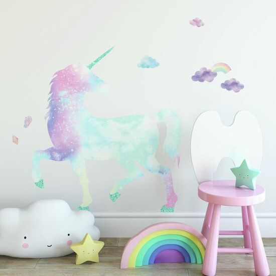 VINILO DECORATIVO UNICORNIO DE LA GALAXIA image 2