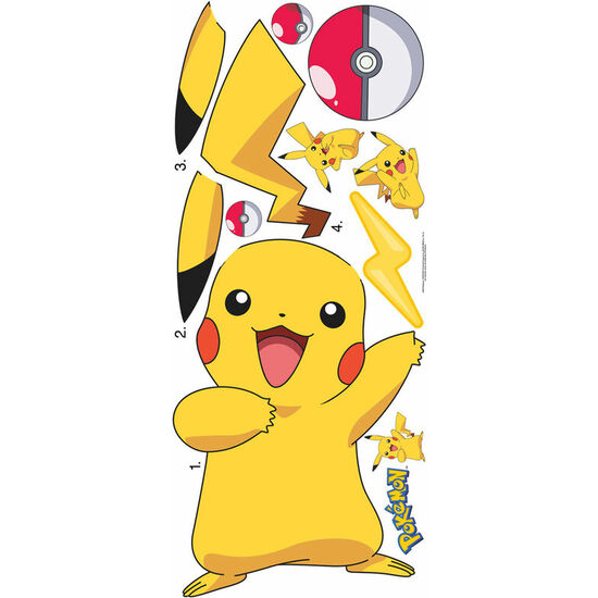 VINILO DECORATIVO PIKACHU POKEMON image 0