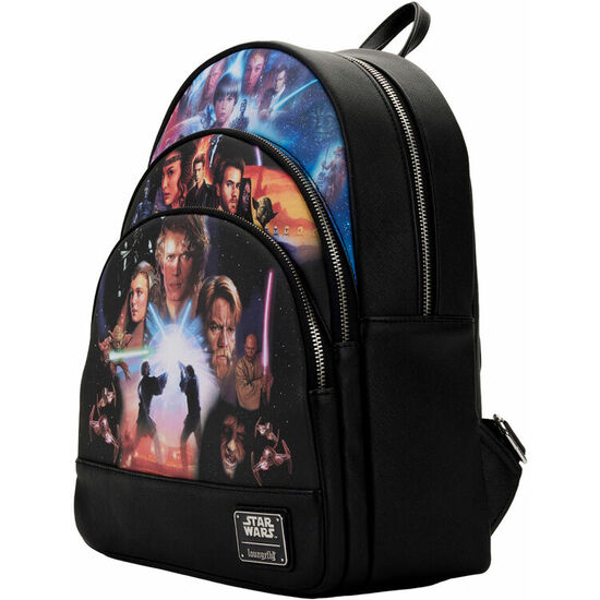 MOCHILA TRILOGIA DE PRECUELAS STAR WARS LOUNGEFLY 34CM image 1