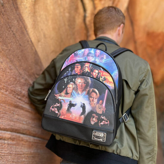 MOCHILA TRILOGIA DE PRECUELAS STAR WARS LOUNGEFLY 34CM image 5