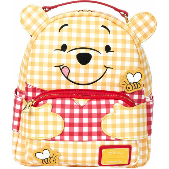 MOCHILA GINGHAM WINNIE THE POOH DISNEY LOUNGEFLY 25CM image 0