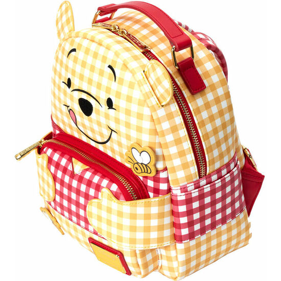 MOCHILA GINGHAM WINNIE THE POOH DISNEY LOUNGEFLY 25CM image 2