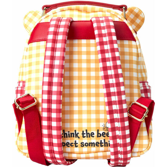 MOCHILA GINGHAM WINNIE THE POOH DISNEY LOUNGEFLY 25CM image 5