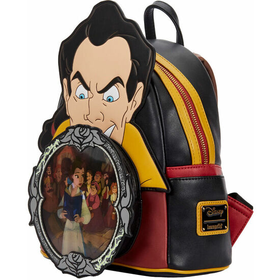 MOCHILA VILLANOS ESCENA GASTON LA BELLA Y LA BESTIA DISNEY LOUNGEFLY 26CM image 1