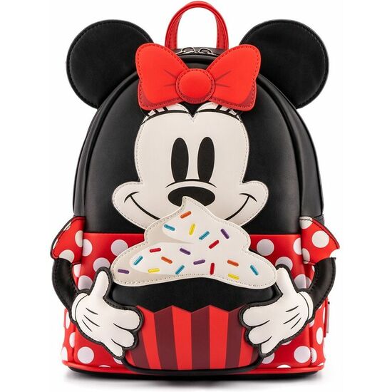 MOCHILA CUPCAKE MINNIE MOUSE DISNEY LOUNGEFLY 26CM image 0