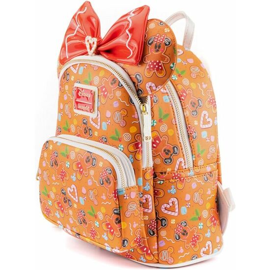 SET MOCHILA + DIADEMA OREJAS MICKEY MINNIE GINGERBREAD DISNEY LOUNGEFLY 26CM image 1