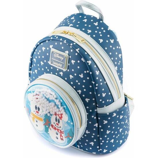 MOCHILA MICKEY MINNIE SNOWMAN DISNEY LOUNGEFLY 26CM image 2