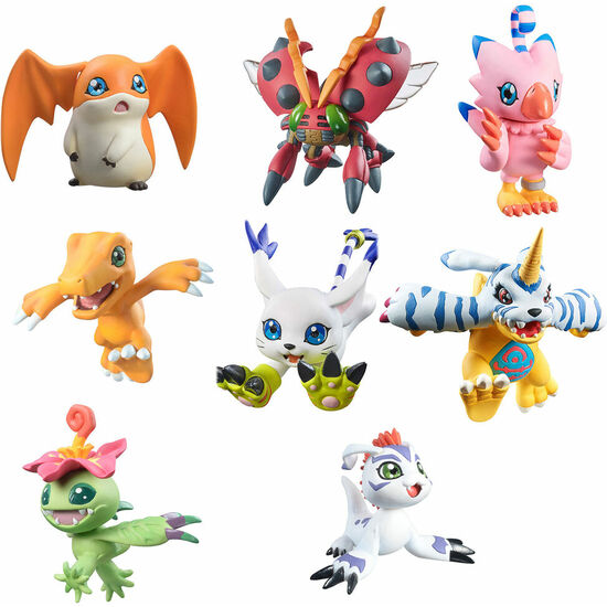 PACK 8 FIGURAS ADVENTURE DIGICOLLE MIX DIGIMON 5CM image 0