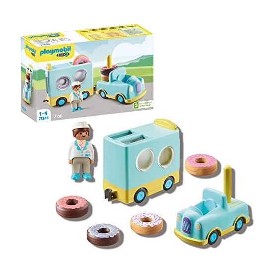 1,2,3 CAMION DE DONUTS PLAYMOBIL image 1