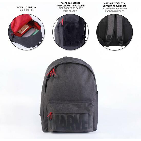 MOCHILA CASUAL MARVEL BLACK image 4