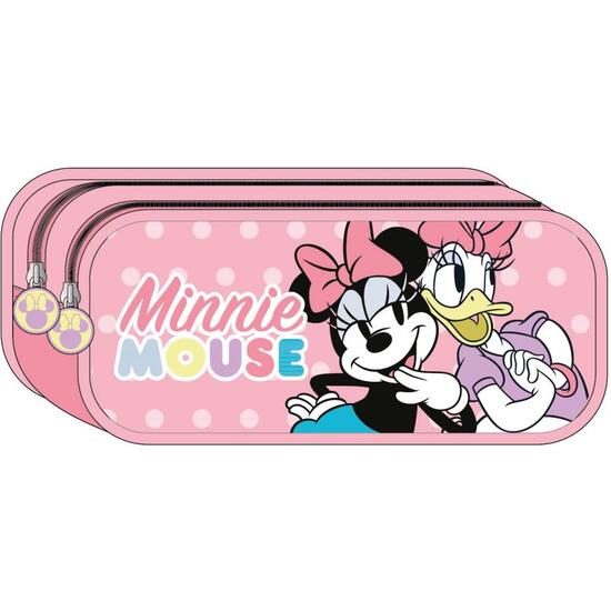 ESTUCHE PORTATODO 2 COMPARTIMENTOS MINNIE PINK image 0