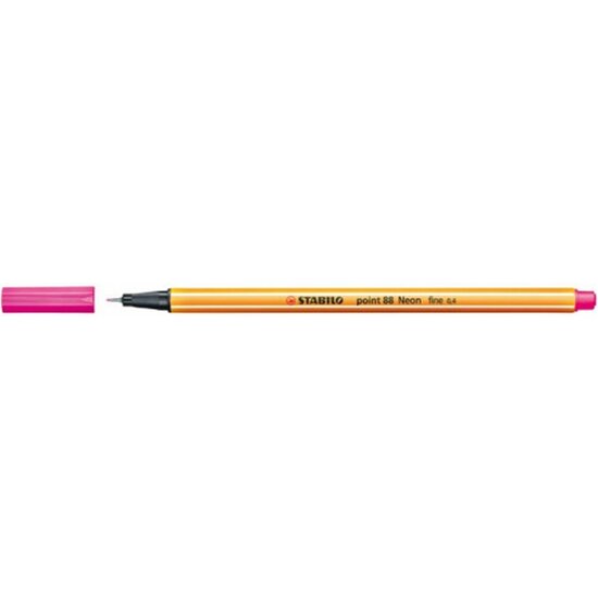 ROTULADOR ESCRITURA PUNTA FINA 0.4MM POINT88 NEON COLOR - ROSA NEON 056 image 0