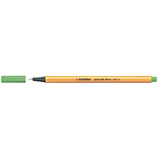 ROTULADOR ESCRITURA PUNTA FINA 0.4MM POINT88 NEON COLOR - VERDE NEON 033 image 0