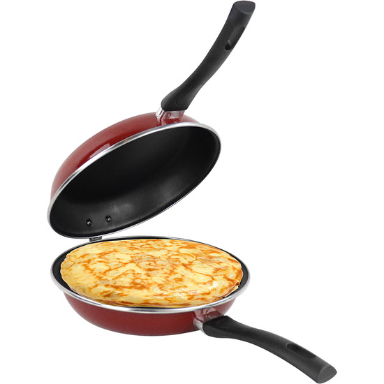 MAGEFESA PRAGA SARTÉN TORTILLA 20, ACERO ESMALTADO VITRIFICADO GRANATE image 6