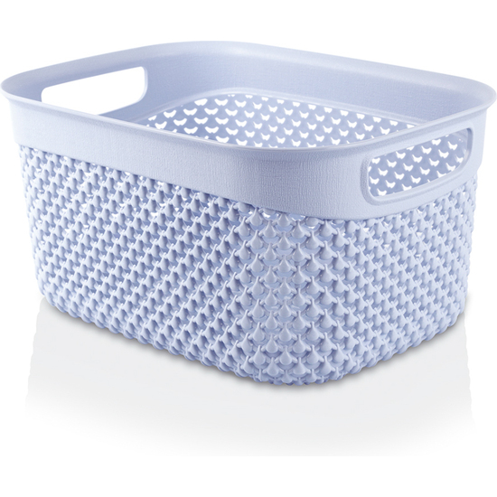 CESTA RESINA RECTANGULAR ALTA AZUL 3,3L 7HOUSE  image 0