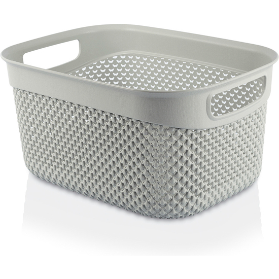 CESTA RESINA RECTANGULAR GRIS 6,6L 7HOUSE image 0