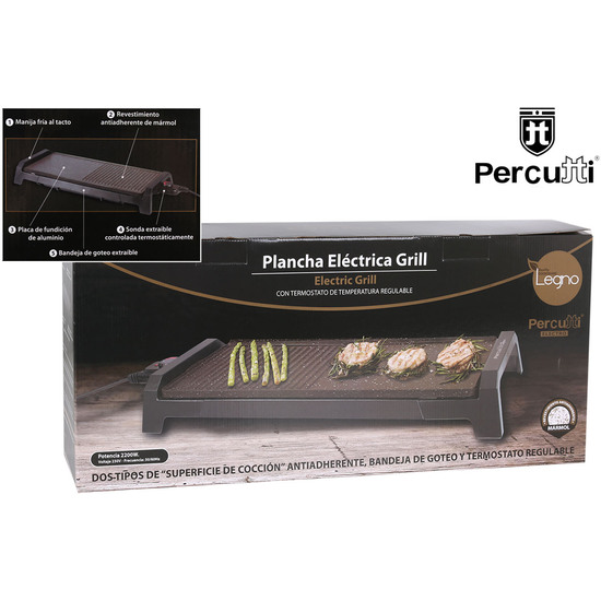 PLANCHA COCINA ELECTRICA GRILLLEGNO PERCUTTI image 0