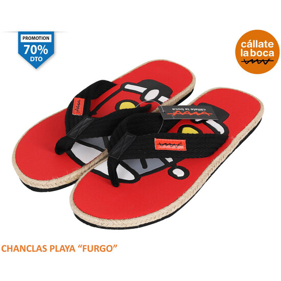 CHANCLAS PLAYA T.41 CLB ROJO FURGO image 0